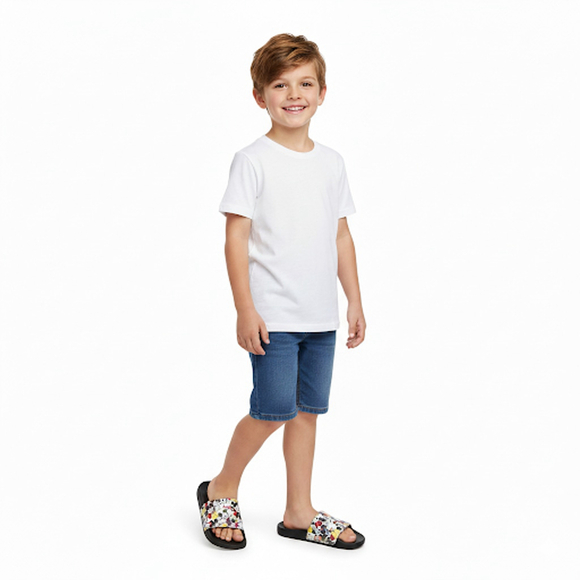 Mickey Mouse Disney Kid’s Unisex Slide Sandals Size 13/1 - Picture 4 of 6